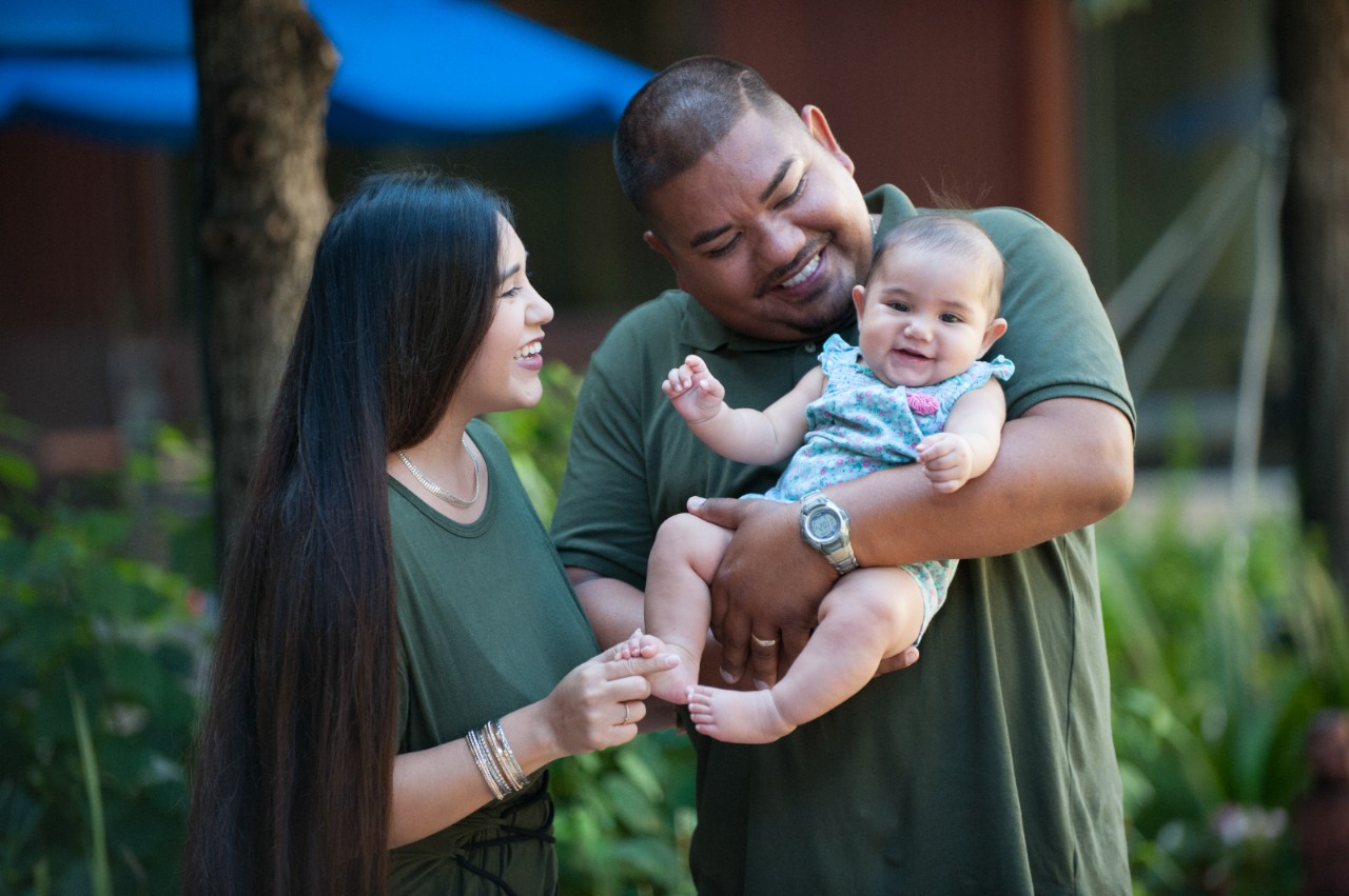 A family who has children in the Pre-K for SA program.